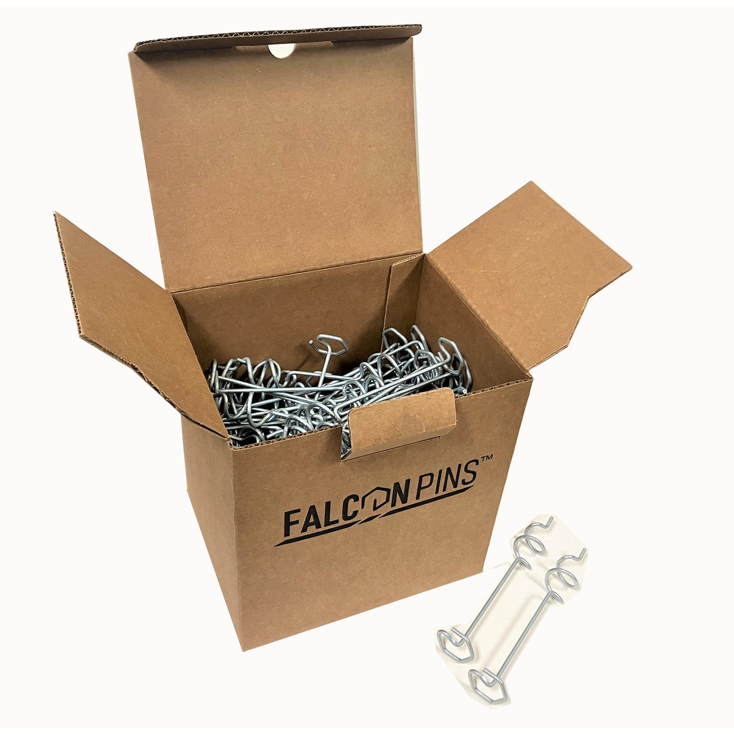 Falcon Hex Pins HS Landscape Anchors | 100 Count Box | 8 and 12 inch Hex pin for soft ground